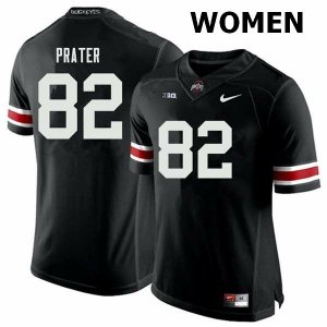 Women's Ohio State Buckeyes #82 Garyn Prater Black Nike NCAA College Football Jersey Wholesale PFS5344MG